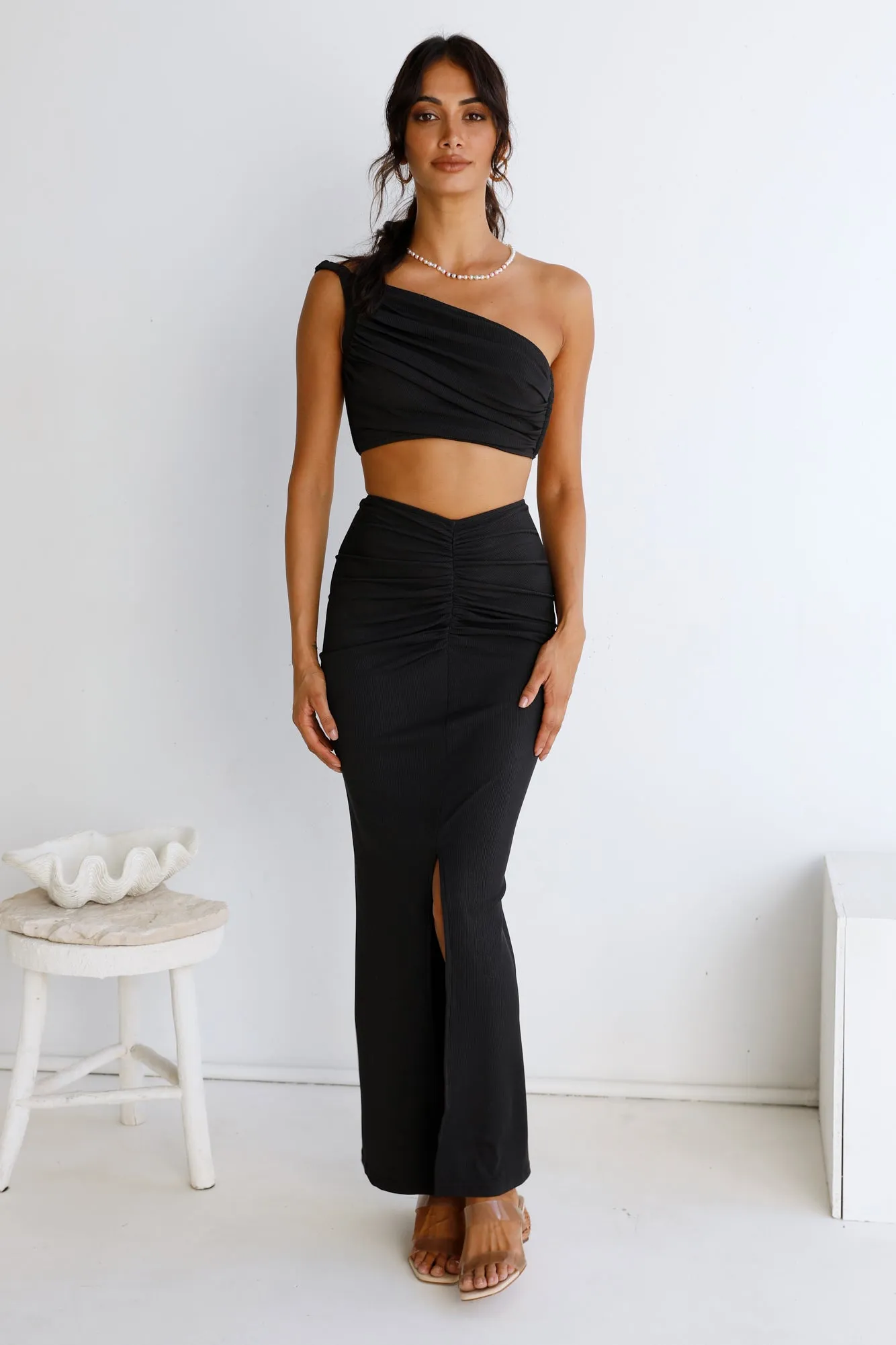 Sweet Liquorice Crop Top Black sold by Fortunate One product image thumbnail 2