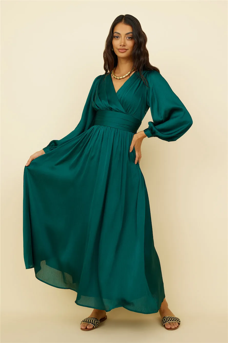 Sunshine Girl Maxi Dress Green sold by Fortunate One