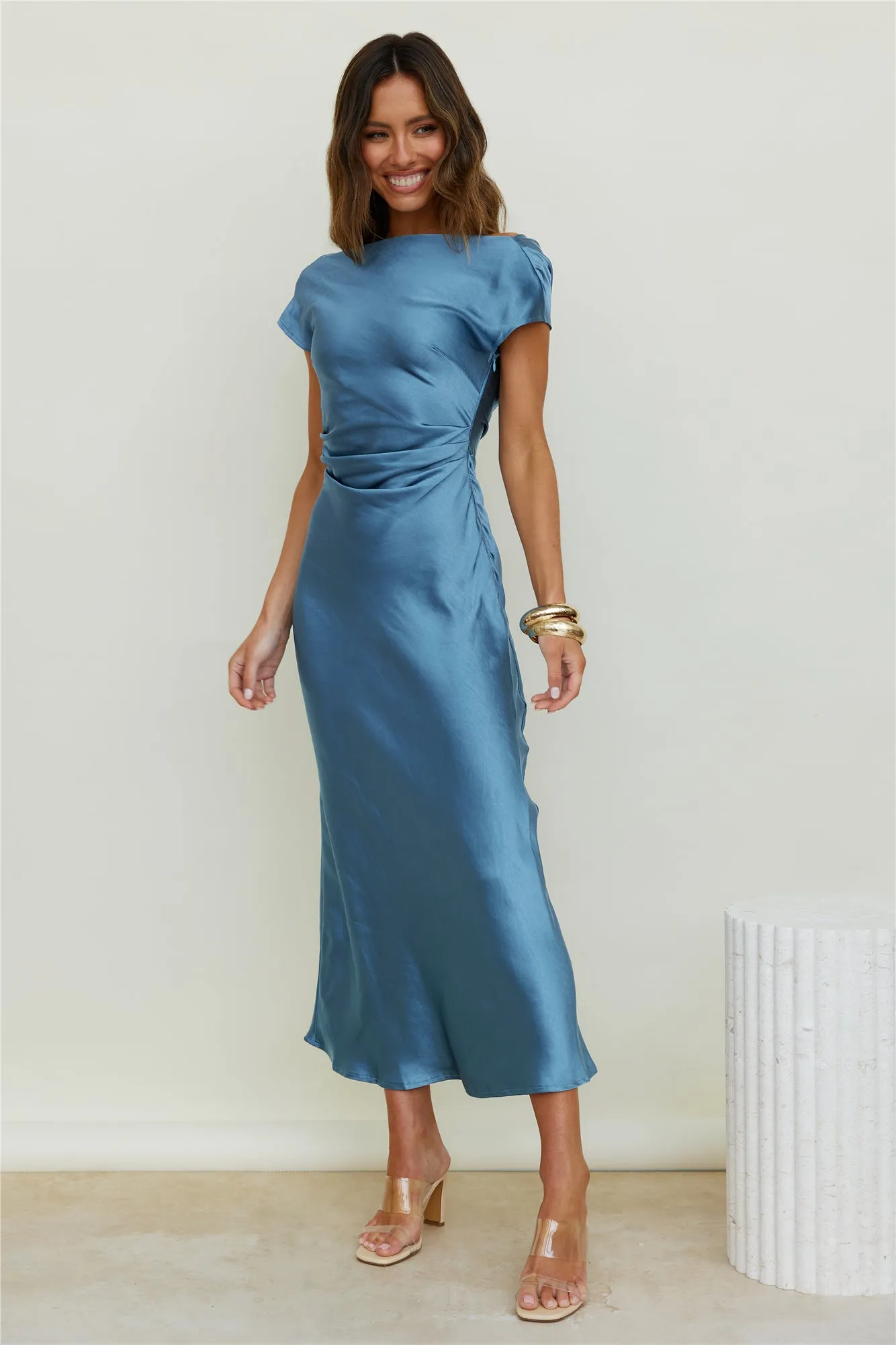 Siren Melody Maxi Dress Blue sold by Fortunate One product image thumbnail 4