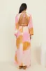THE WOLF GANG Orella Cut Out Maxi Dress Watercolour sold by Fortunate One