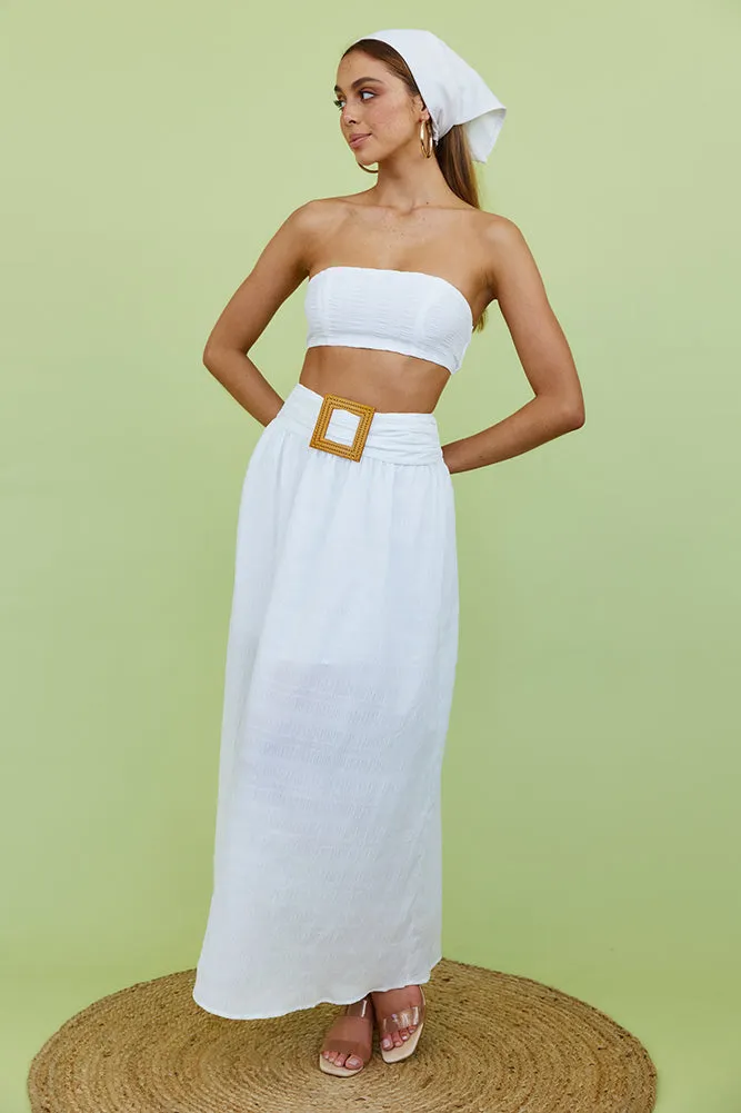 Hundred Years Maxi Skirt White sold by Fortunate One product image thumbnail 3
