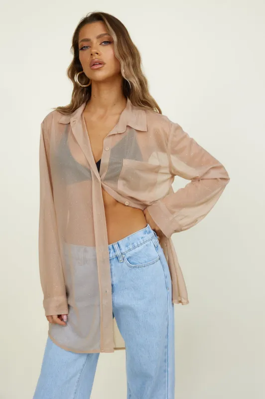 SNDYS Hyde Shirt Gold sold by Fortunate One