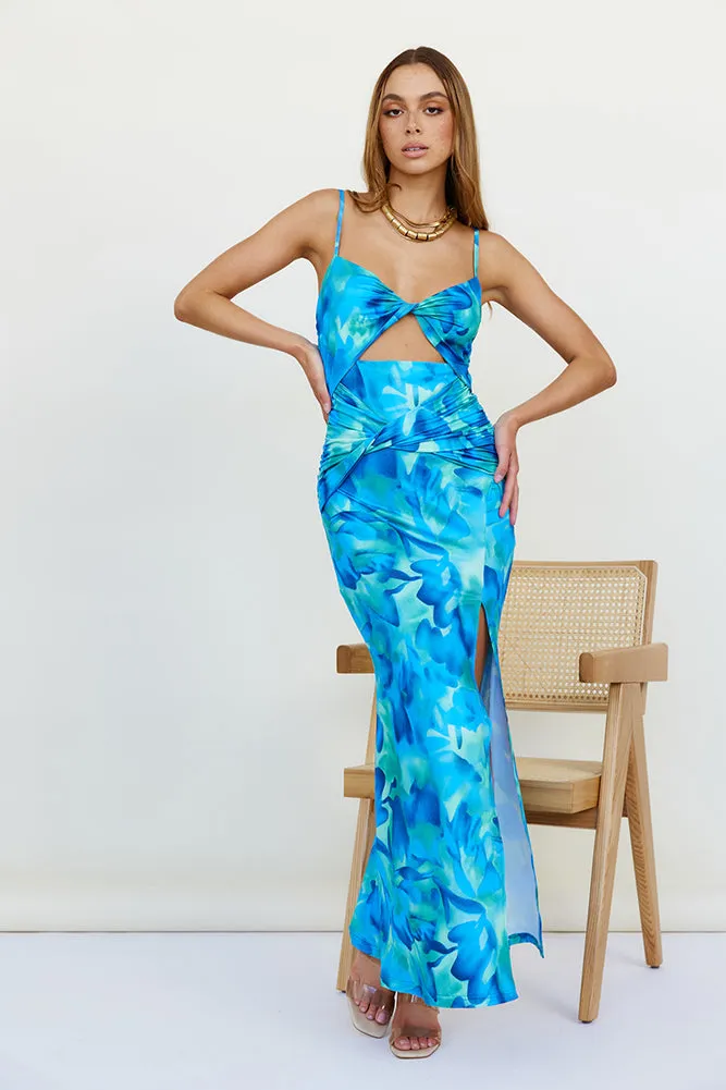 Earn My Love Maxi Dress Blue sold by Fortunate One product image thumbnail 5
