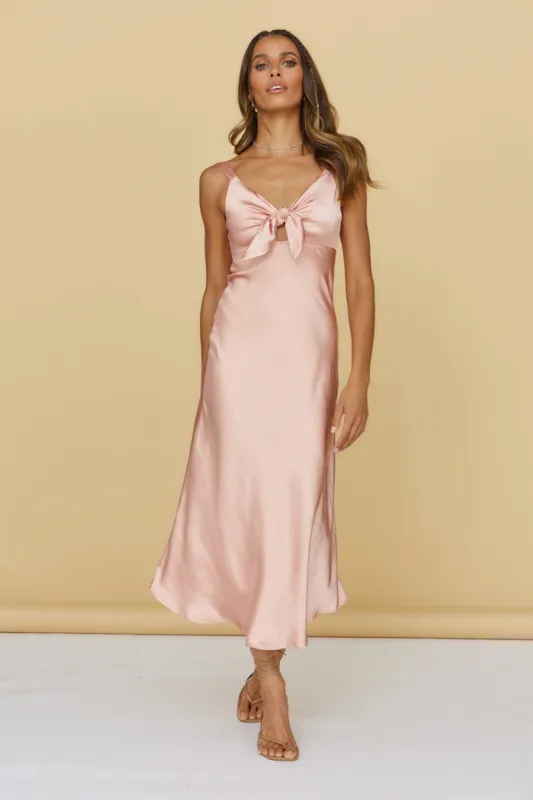 Midnight Dreamer Maxi Dress Rose sold by Fortunate One