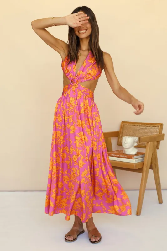 Kisses In The Sunset Maxi Dress sold by Fortunate One