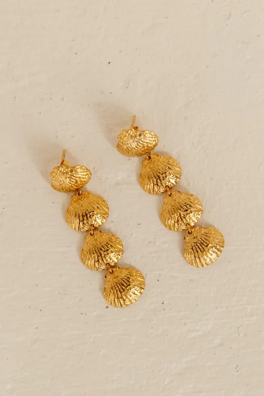 18K Gold Plated Softest Sand Earring Gold sold by Fortunate One