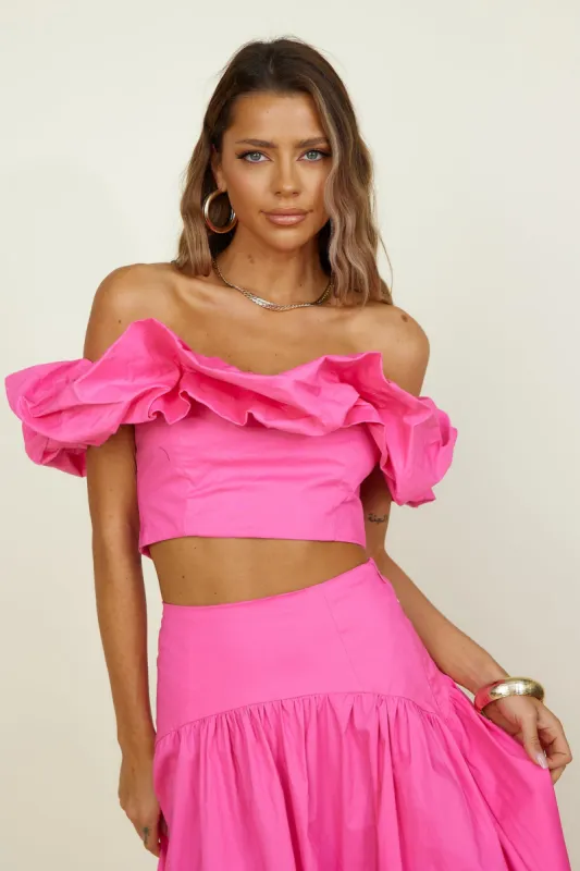 SEVEN WONDERS Savannah Top Fuchsia sold by Fortunate One