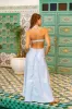 HELLO MOLLY Should We Go Maxi Dress Blue sold by Fortunate One