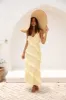 Ethereal Energy Halter Maxi Dress Yellow sold by Fortunate One