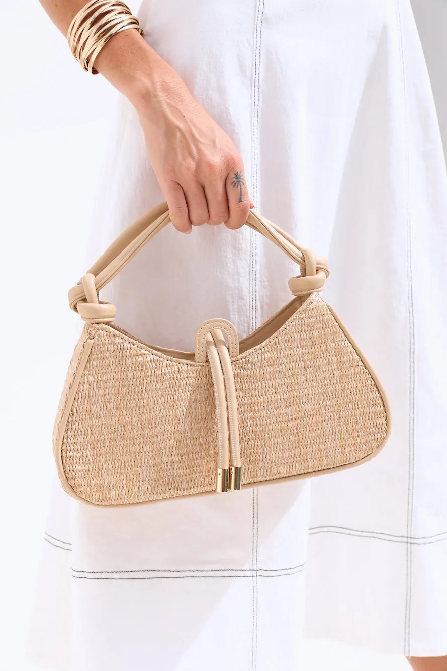 BILLINI Molly Handle Bag Natural Dark Clay sold by Fortunate One