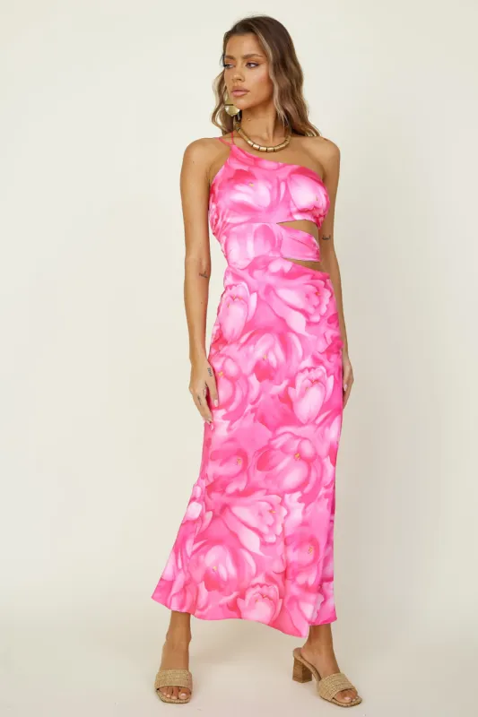 Oceans Apart Maxi Dress Pink sold by Fortunate One