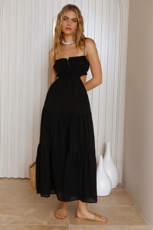 Heartbreaker Maxi Dress Black sold by Fortunate One