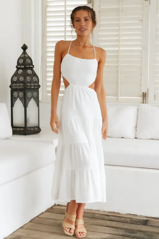 Got The Sun Maxi Dress White sold by Fortunate One