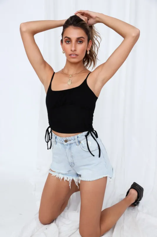 Birds Fly High Crop Top Black-TO HM sold by Fortunate One