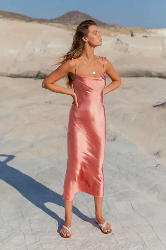 Haeda Maxi Dress Rose sold by Fortunate One