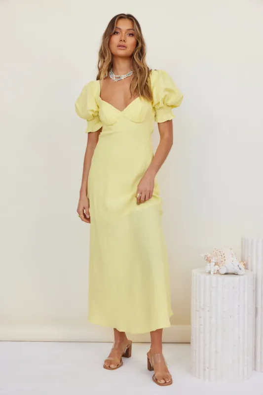 Calyx Maxi Dress Yellow sold by Fortunate One