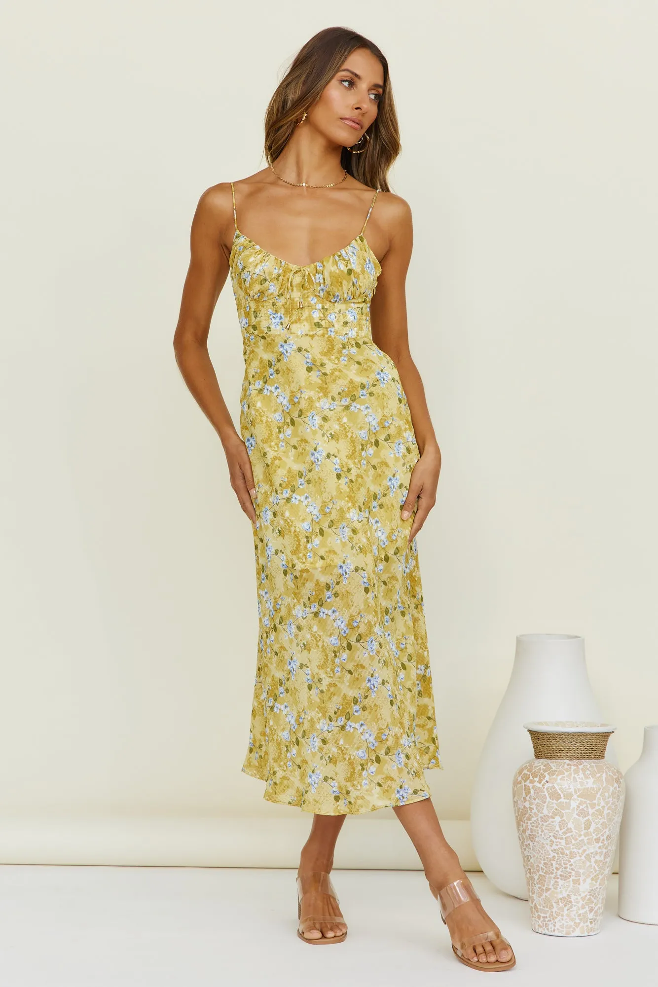 Moment With You Maxi Dress Yellow sold by Fortunate One product image thumbnail 3