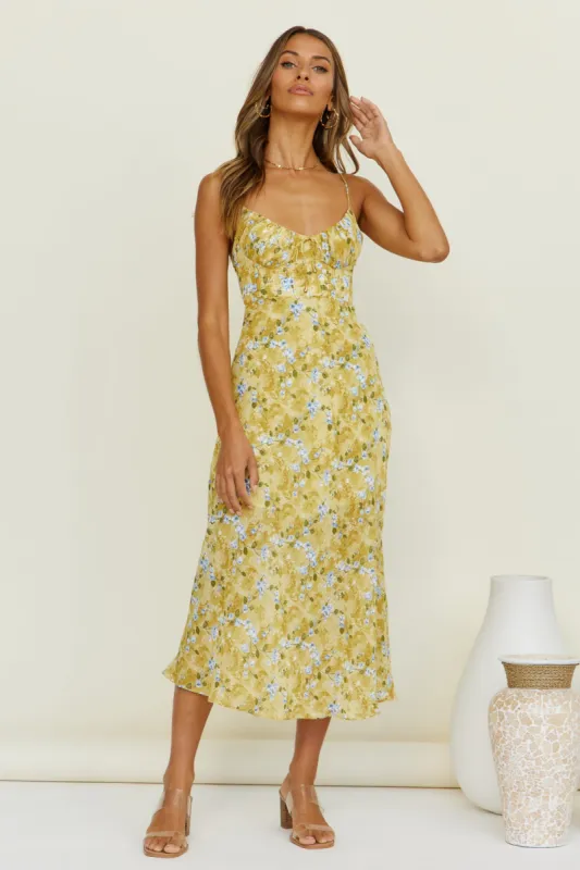 Moment With You Maxi Dress Yellow sold by Fortunate One