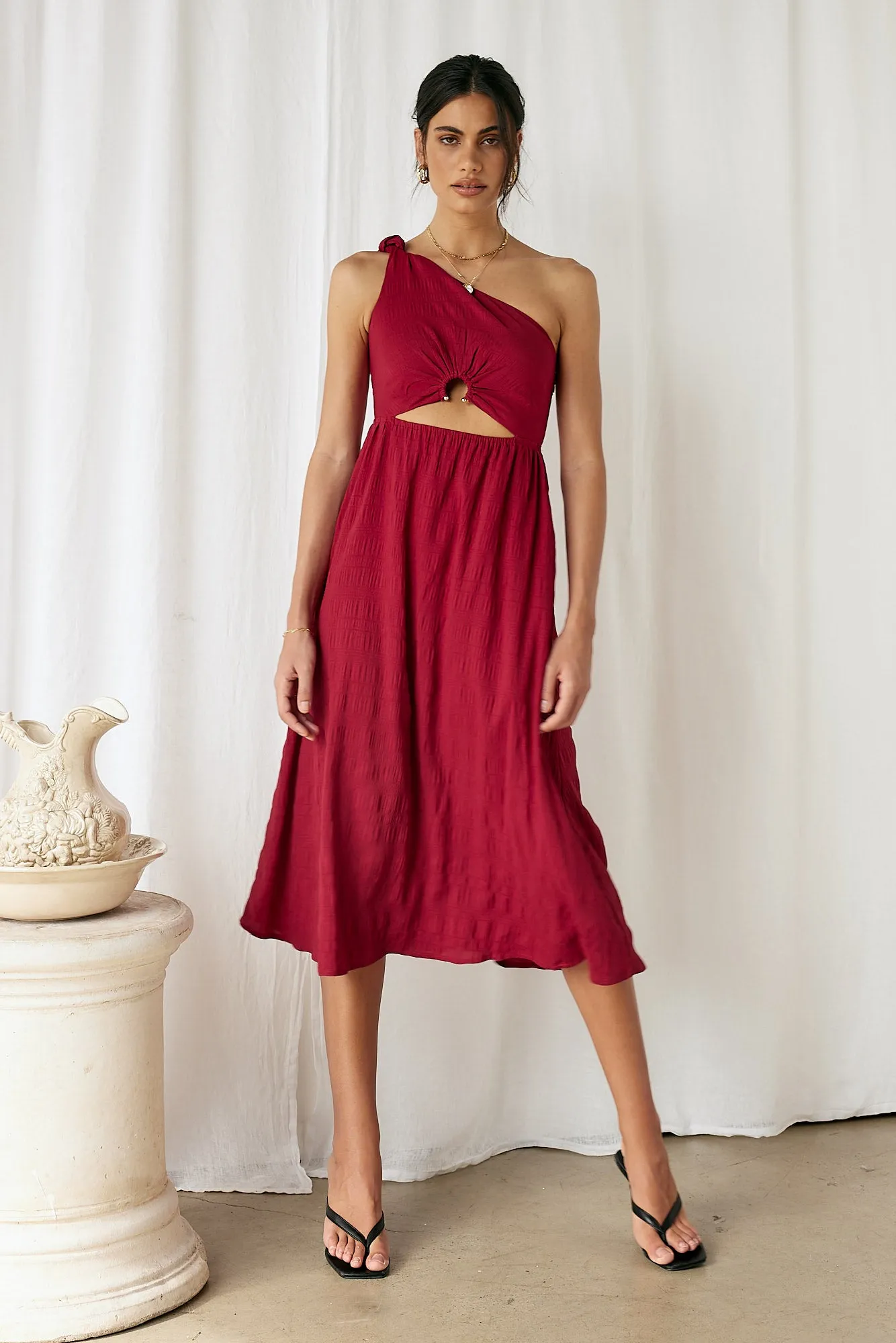 Dive In Maxi Dress Red sold by Fortunate One product image thumbnail 2