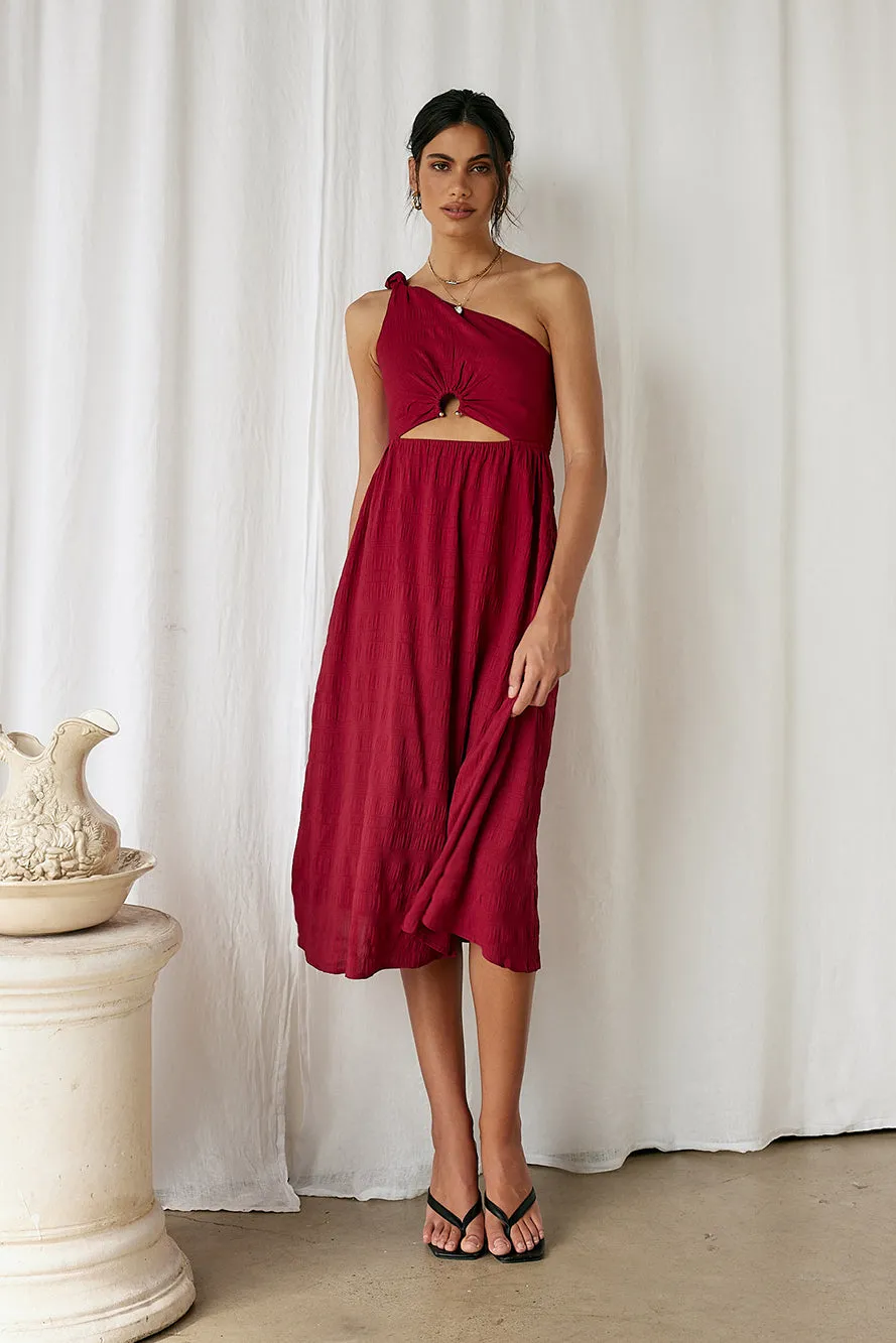 Dive In Maxi Dress Red sold by Fortunate One product image thumbnail 3