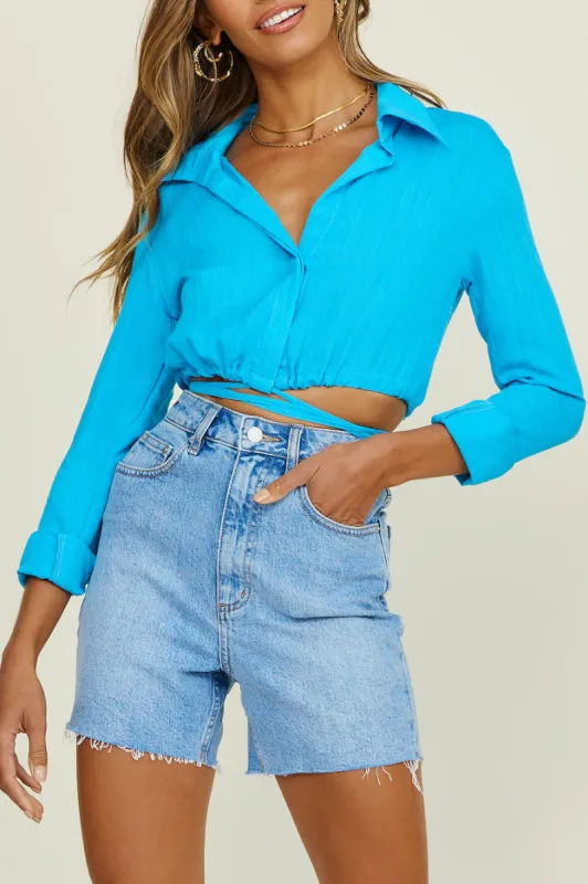 Majorca Shirt Blue sold by Fortunate One