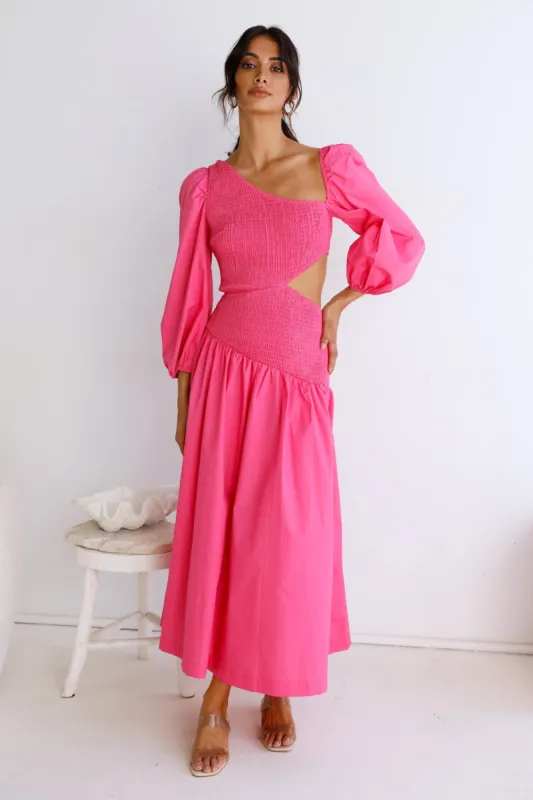 Cheery Maxi Dress Pink sold by Fortunate One