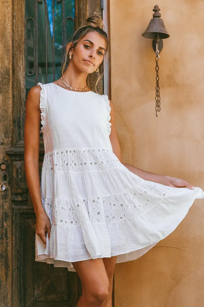 Riviere Dress White sold by Fortunate One product image thumbnail 5