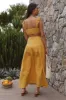Mango Trees Maxi Skirt Mustard sold by Fortunate One