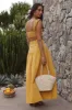 Mango Trees Maxi Skirt Mustard sold by Fortunate One