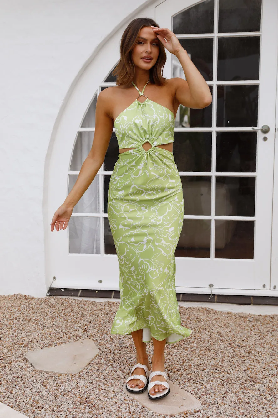 Close The Distance Maxi Dress Green sold by Fortunate One