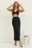 Tropical Nights Crop Top Black sold by Fortunate One