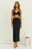 Tropical Nights Crop Top Black sold by Fortunate One