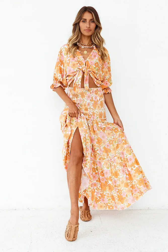 Alcala Maxi Skirt sold by Fortunate One