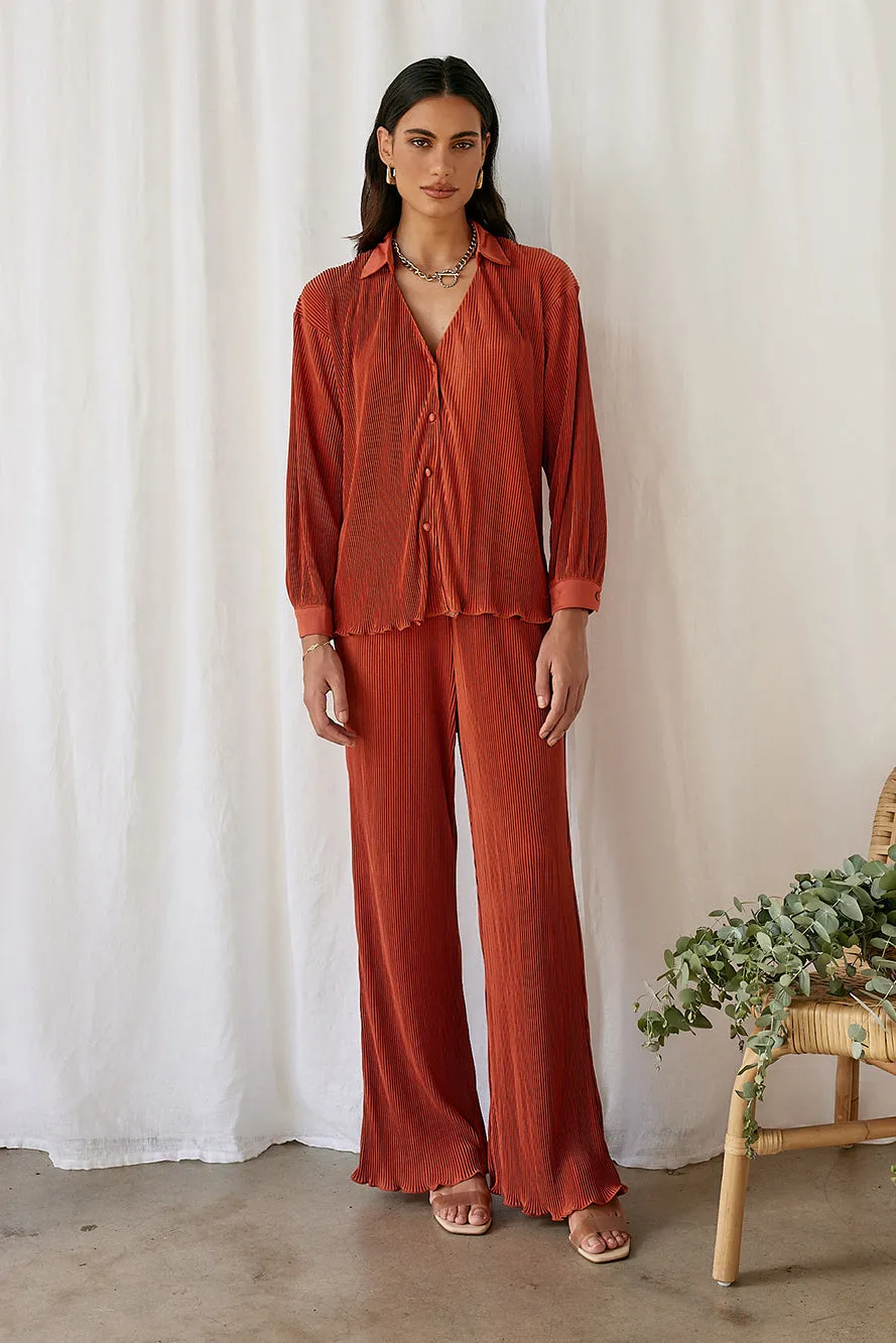 Voyager Pants Red sold by Fortunate One