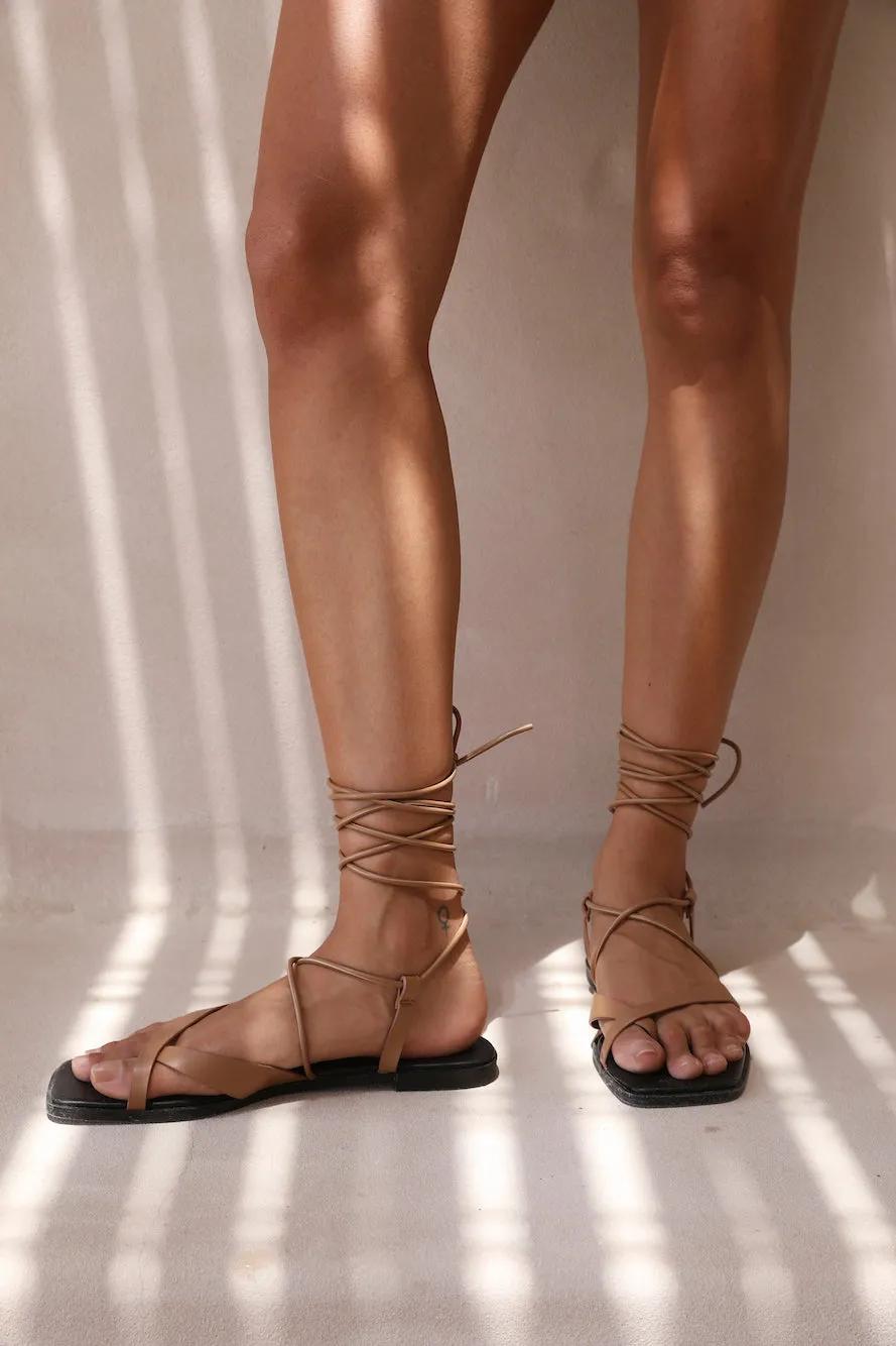 BILLINI Izara Sandals Toffee sold by Fortunate One
