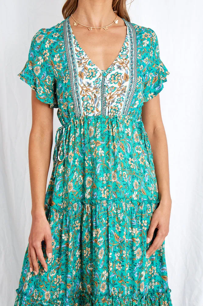 Kindness First Maxi Dress Green sold by Fortunate One product image thumbnail 4