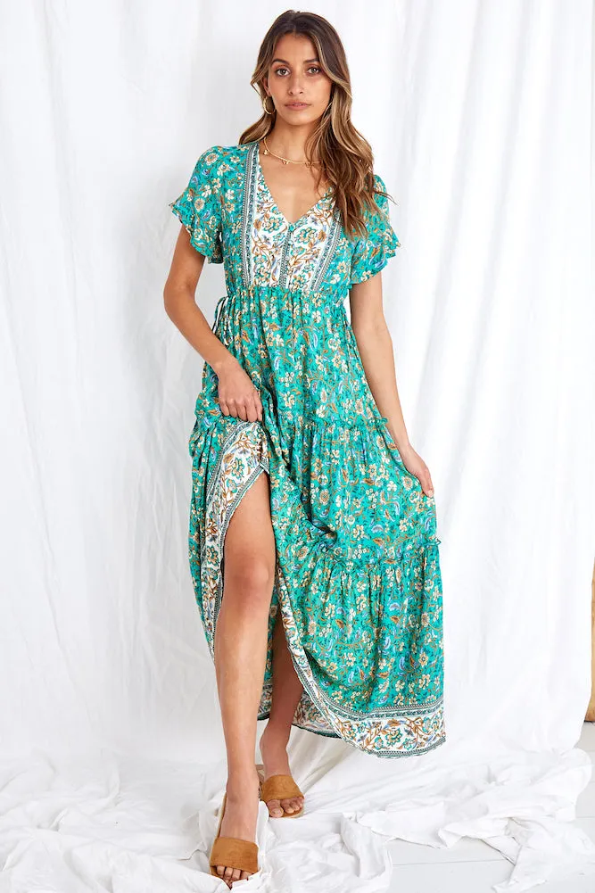Kindness First Maxi Dress Green sold by Fortunate One product image thumbnail 2