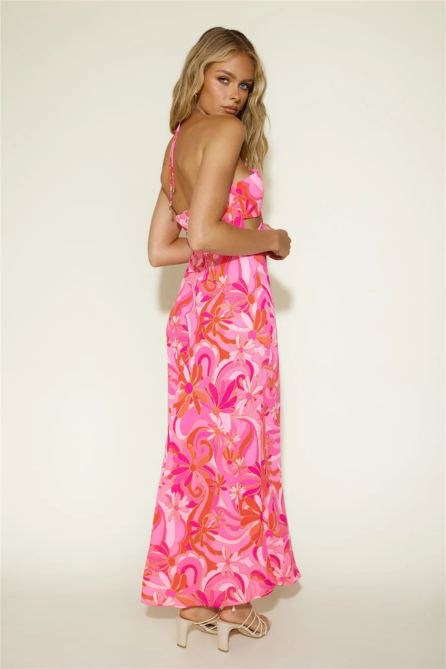 Summer Getaway Maxi Dress Pink sold by Fortunate One product image thumbnail 5