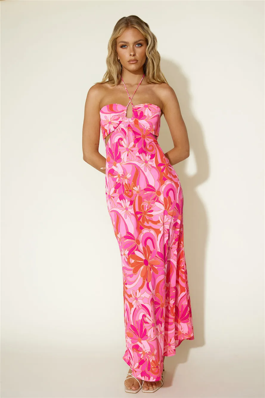 Summer Getaway Maxi Dress Pink sold by Fortunate One product image thumbnail 3