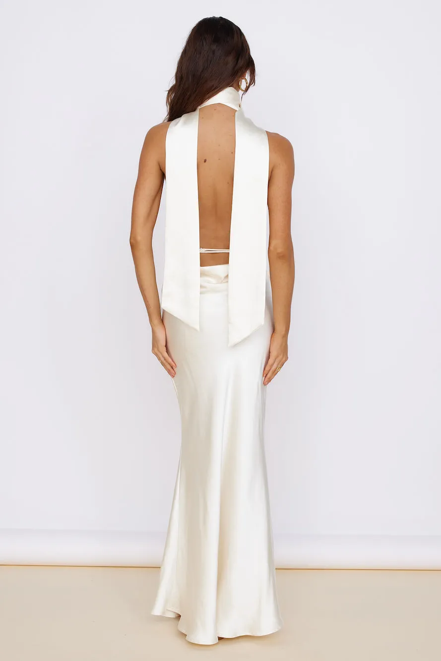 Enchanted Dreams Maxi Dress Cream sold by Fortunate One product image thumbnail 4