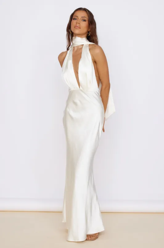 Enchanted Dreams Maxi Dress Cream sold by Fortunate One