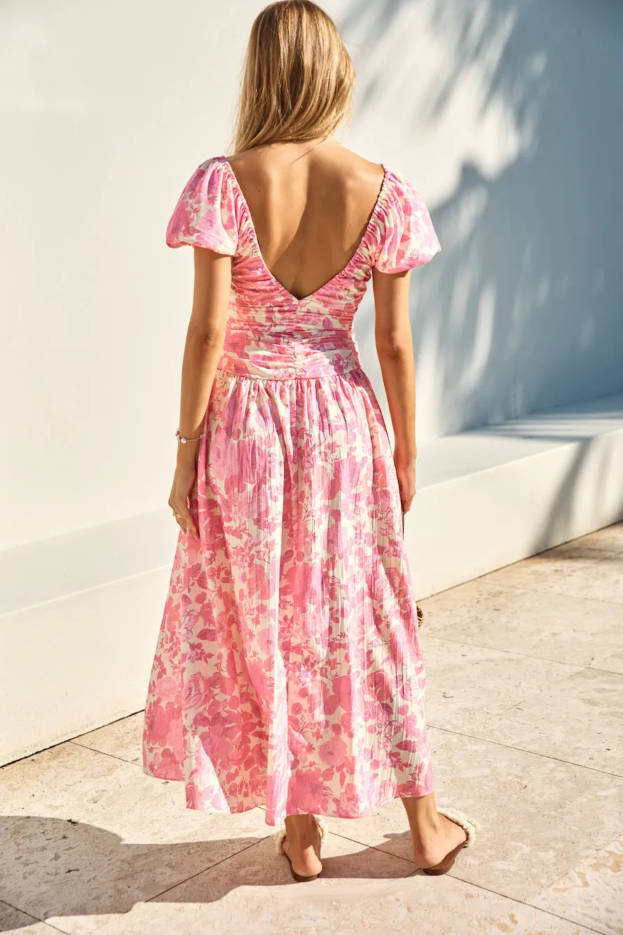 FORTUNATE ONE Garden Party Maxi Dress Pink sold by Fortunate One product image thumbnail 2