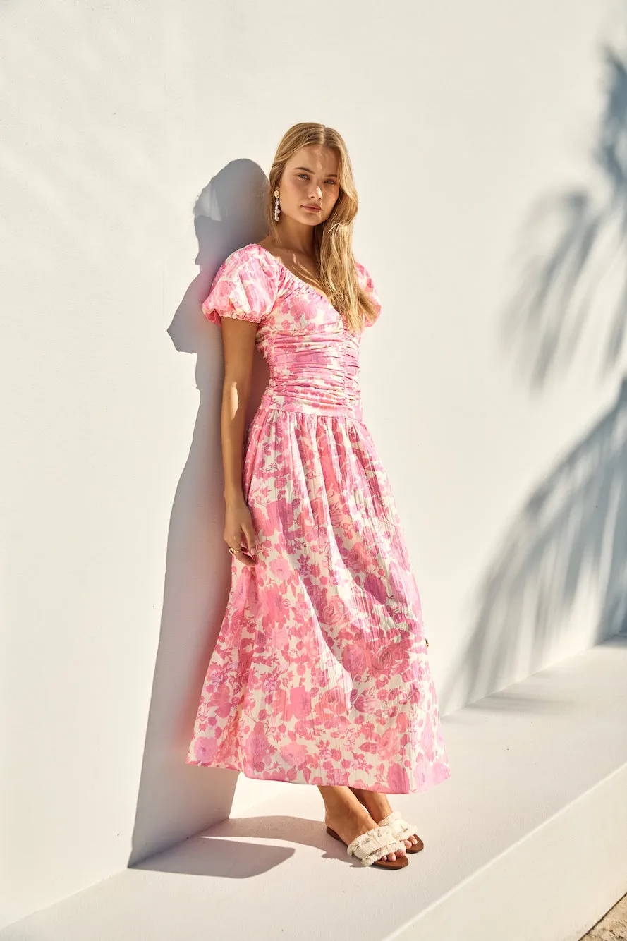 FORTUNATE ONE Garden Party Maxi Dress Pink sold by Fortunate One product image thumbnail 5