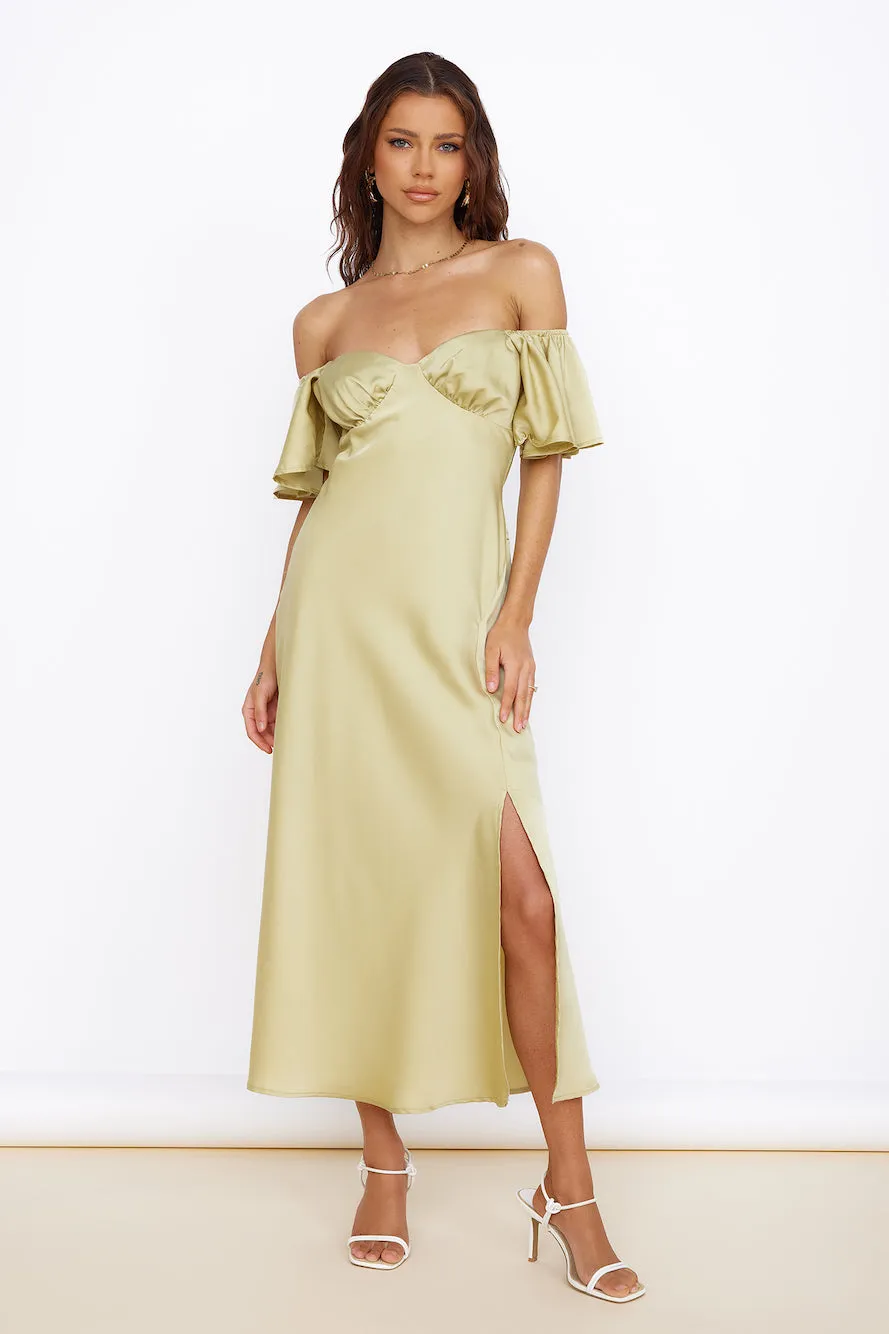 Aurora Skies Maxi Dress Green sold by Fortunate One