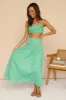 Natural Fragrance Maxi Skirt Green sold by Fortunate One