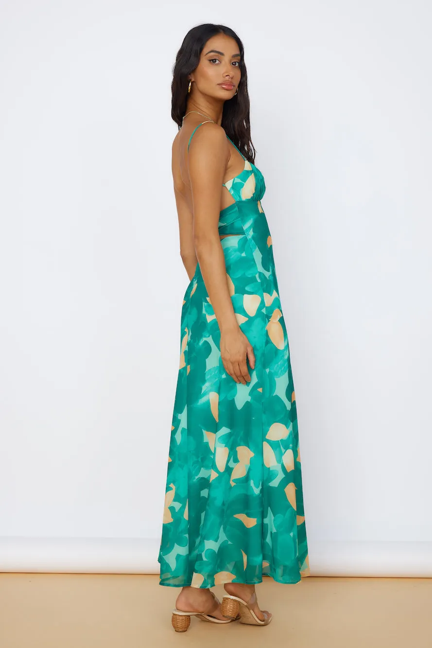 Fresh Start Maxi Dress Green sold by Fortunate One product image thumbnail 5