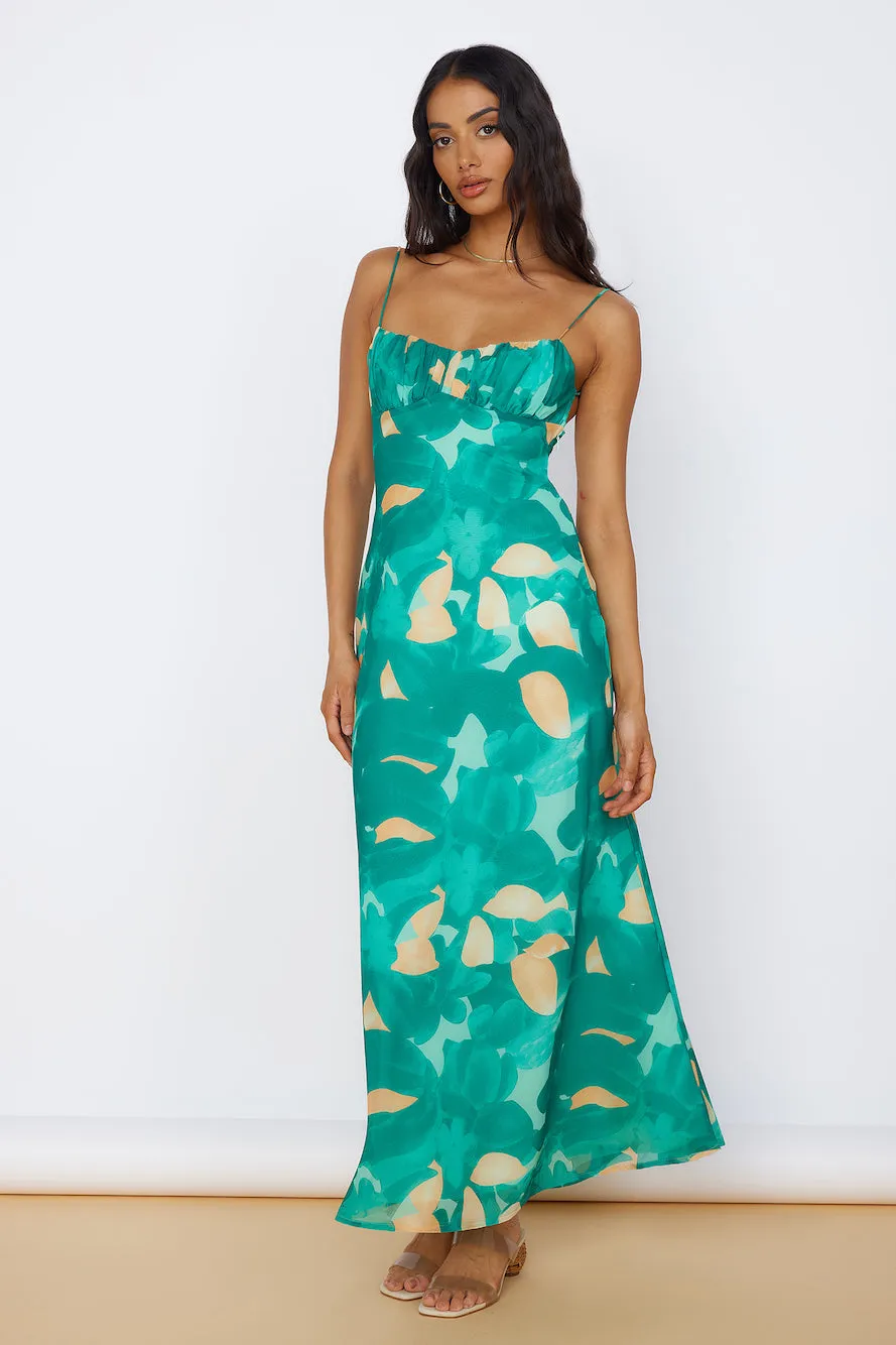 Fresh Start Maxi Dress Green sold by Fortunate One product image thumbnail 3