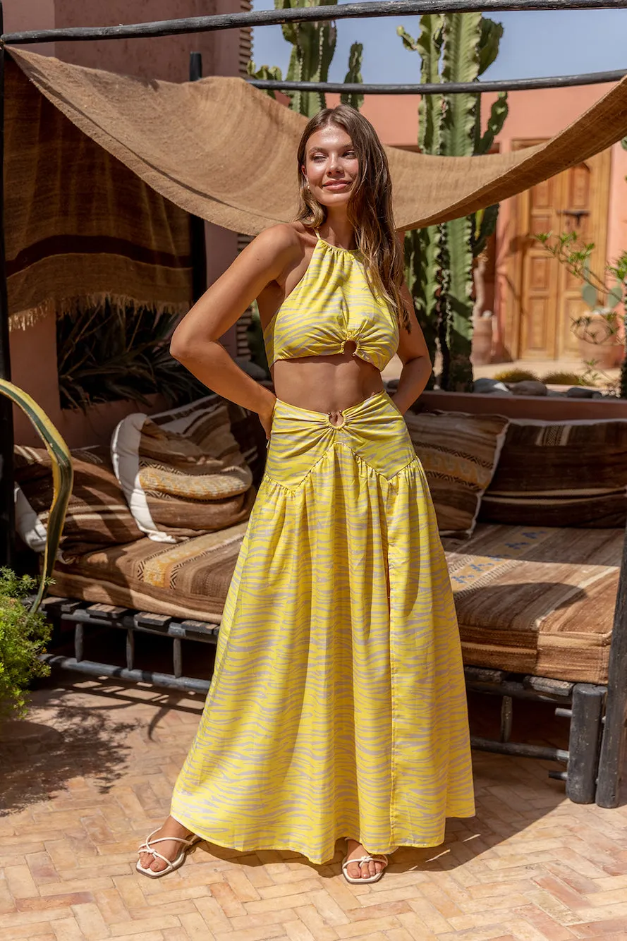 Villasi Maxi Skirt Yellow sold by Fortunate One product image thumbnail 2