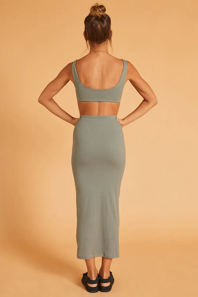 Little Taste Maxi Dress Olive sold by Fortunate One product image thumbnail 5