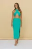 Tropical City Maxi Skirt Green sold by Fortunate One